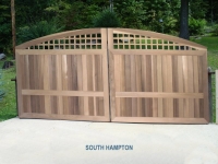 South Hampton Convex Wooden Driveway Gate (A)
